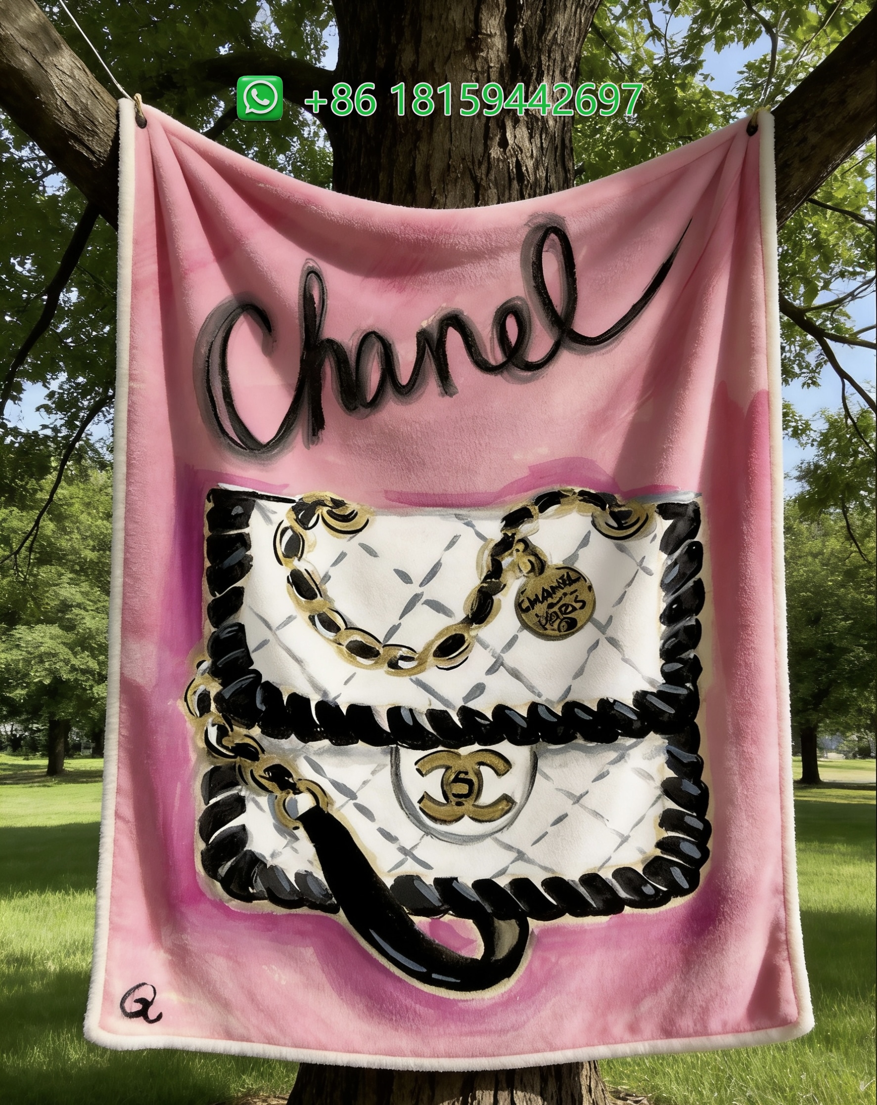 Chanel Throw Blankets